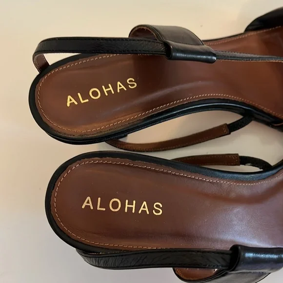 ALOHAS ASYMMETREIC BLACK HEEL - Picture 8 of 16